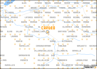 map of Cardeo