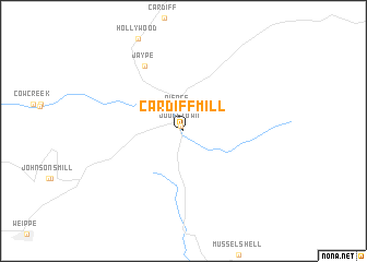 map of Cardiff Mill
