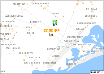 map of Cardiff