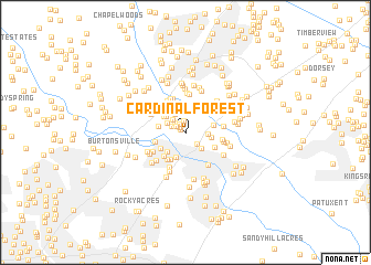 map of Cardinal Forest