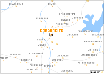 map of Cardoncito
