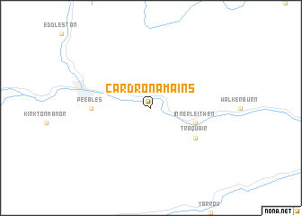 map of Cardrona Mains