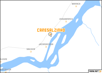 map of Caresalzinho