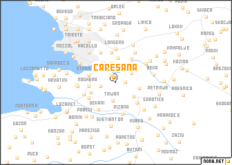 map of Caresana