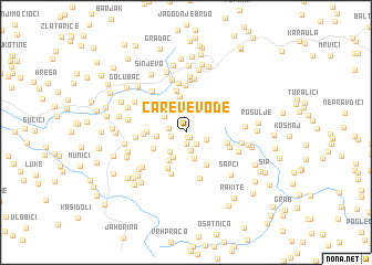 map of Careve Vode