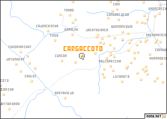 map of Cargaccoto