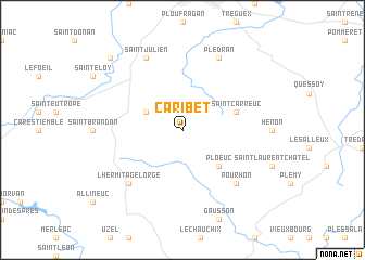 map of Caribet