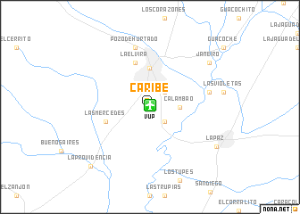 map of Caribe