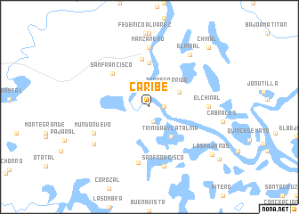 map of Caribe
