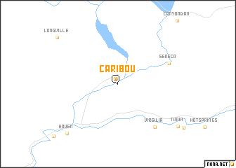 map of Caribou