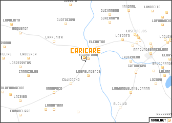 map of Caricare