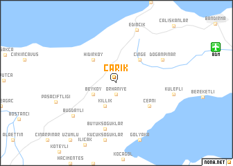 map of Çarık