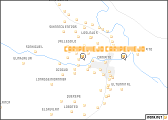map of Caripe Viejo