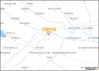 map of Carisio