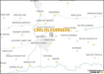 map of Carlisle Gardens