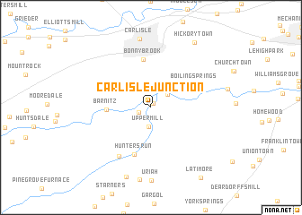 map of Carlisle Junction