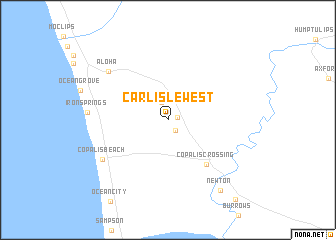 map of Carlisle West