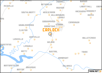 map of Carlock