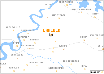 map of Carlock