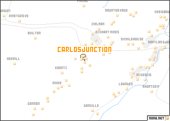 map of Carlos Junction