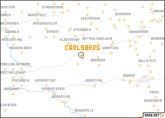 map of Carlsberg