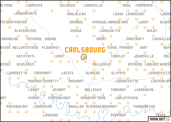 map of Carlsbourg