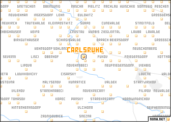 map of Carlsruhe