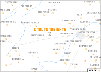 map of Carlton Heights