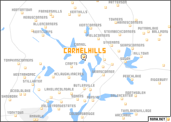 map of Carmel Hills