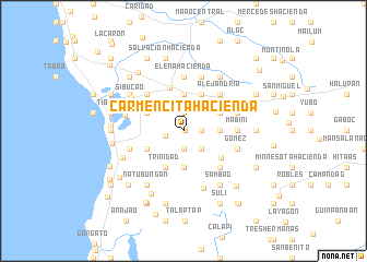 map of Carmencita Hacienda