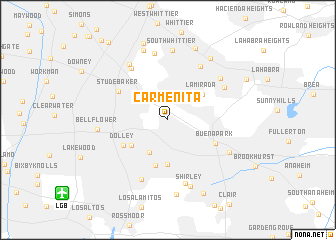map of Carmenita
