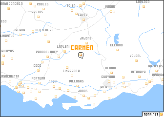 map of Carmen