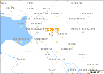 map of Carmen