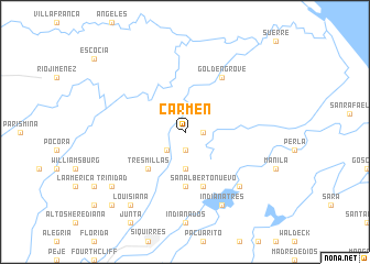 map of Carmen