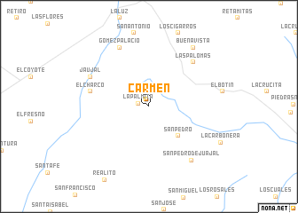 map of Carmen