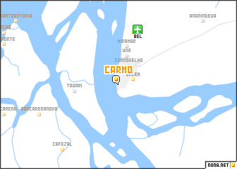 map of Carmo