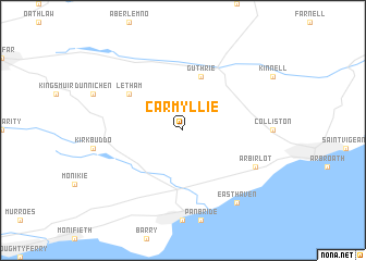 map of Carmyllie