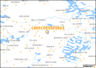 map of Carn Cross Roads