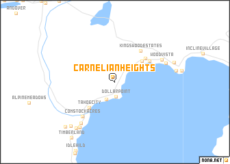 map of Carnelian Heights