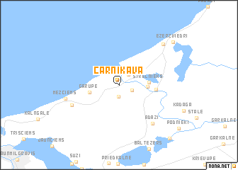map of Carnikava