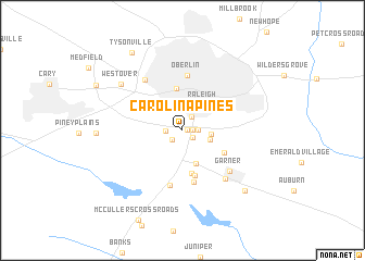 map of Carolina Pines