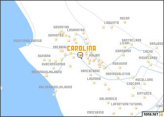 map of Carolina