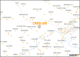 map of Carolina