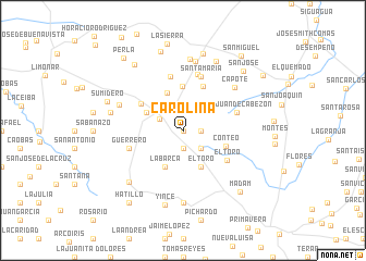 map of Carolina