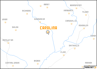 map of Carolina