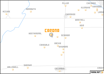 map of Carona