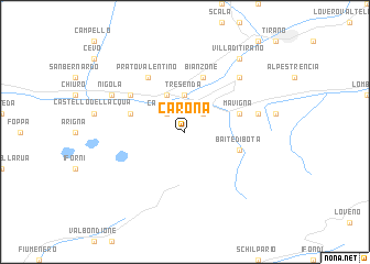 map of Carona