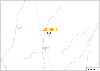 map of Carora