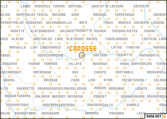 map of Carosse