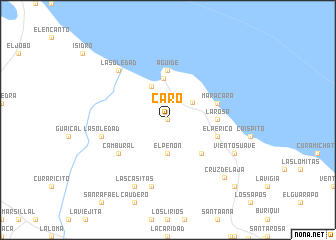 map of Caro